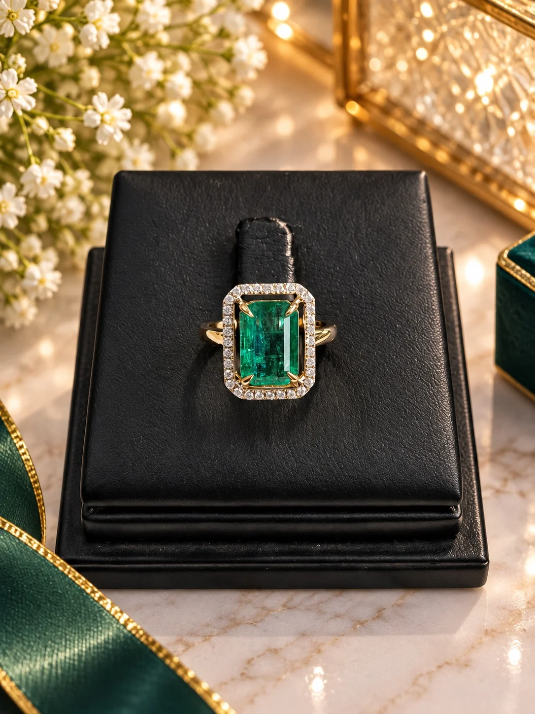 Classic Solitaire & Tennis Double-Layer Diamond Set