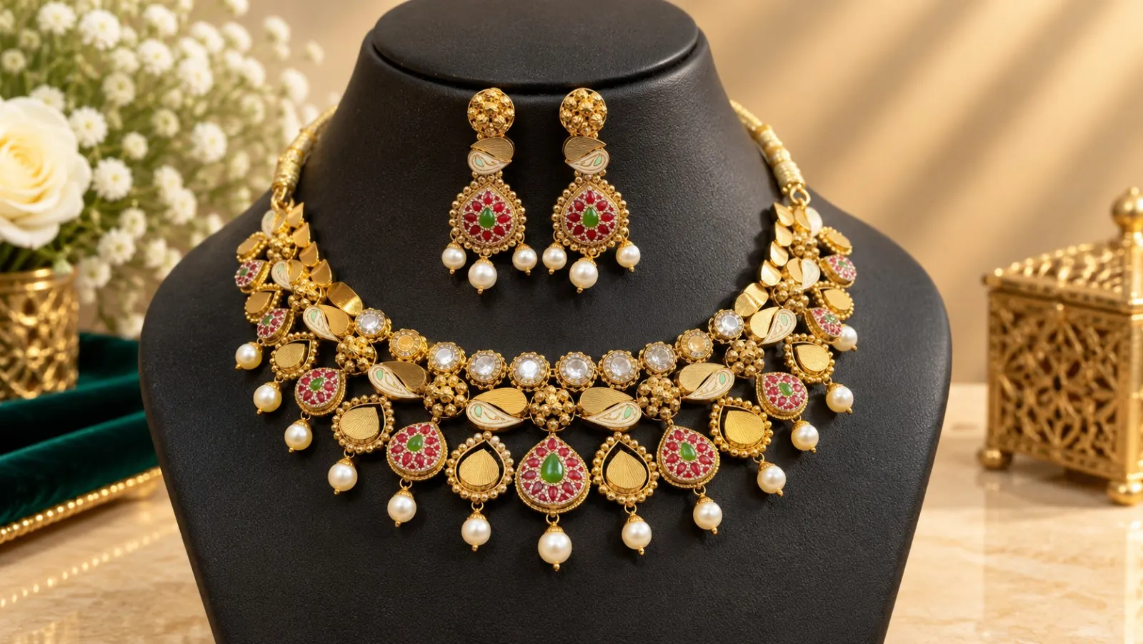 22K Gold Jewellery - Royal Necklace